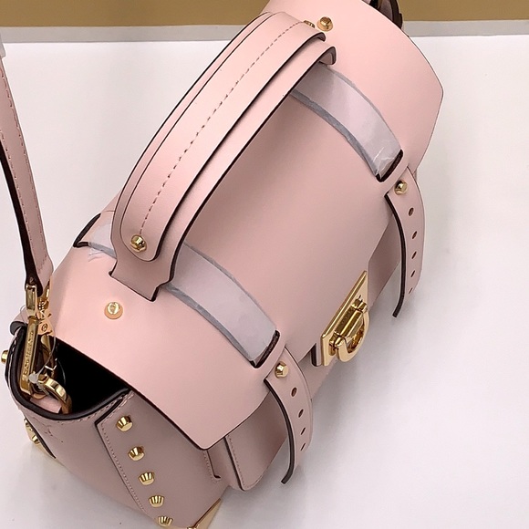MICHAEL KORS MANHATTAN MEDIUM TOP HANDLE SATCHEL/SHOULDER/CROSSBODY POWDER BLUSH - Picture 8 of 16
